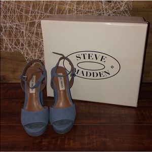 Steve Madden Sky Blue Kierra Heels